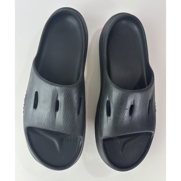 Hoka Youth Size 7 Ora Recovery Slides 3 Black Comfort Slip On Sandals Y7 - Picture 11 of 11